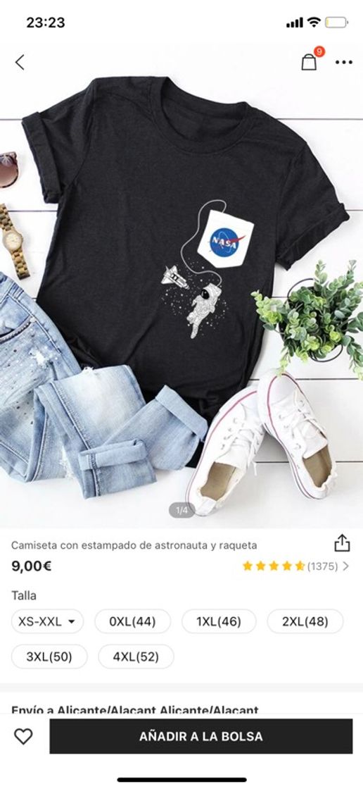 Moda Camiseta NASA