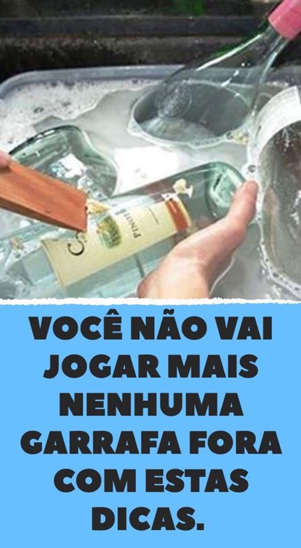 Fashion Não jogue mais garrafa fora