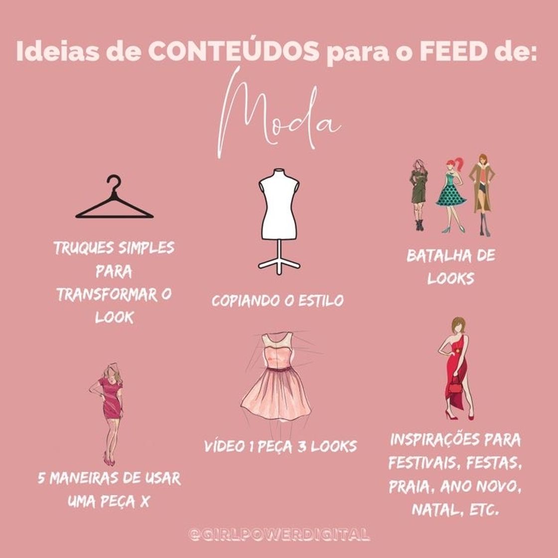 Fashion Ideias de conteúdo 