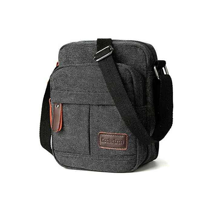 Social Koolertron Bolso de Hombro de los Hombres Retro Clásico con Cremallera Pequeña