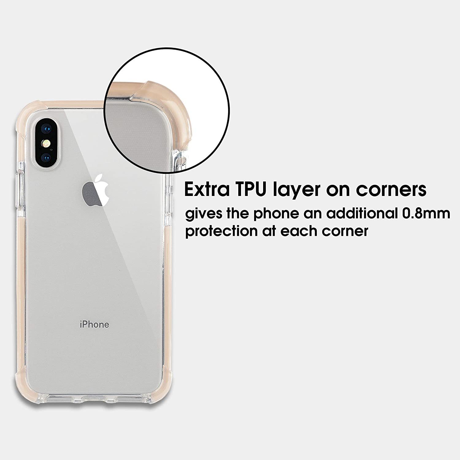 Electrónica Xcessor Funda Clear Hybrid TPU para Apple iPhone X/iPhone XS