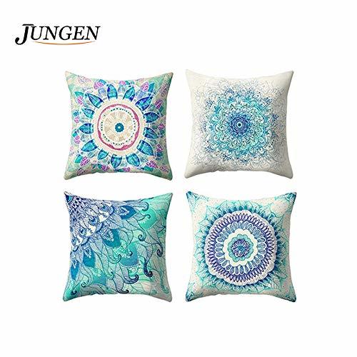 Lugar JUNGEN 4 pcs Funda de Almohada 45 x 45cm Funda de cojín