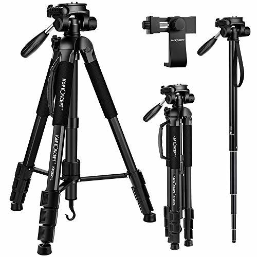 Social K&F Concept Trípode Complecto TM2624L Trípode Liviano con Monopie 70"/177cm para Cámara