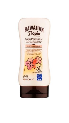 Hawaiian Tropic Satin Protection
leite solar SPF 50+
