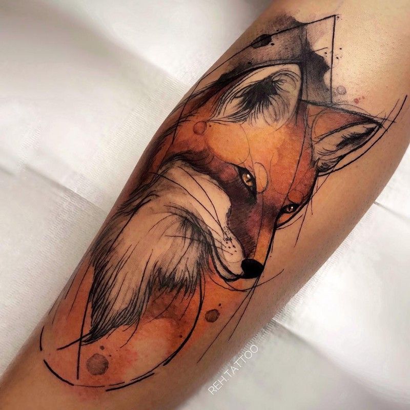 TATTOOS - Lobos | Desenho de tatuagem de raposa, Tatuagem ...