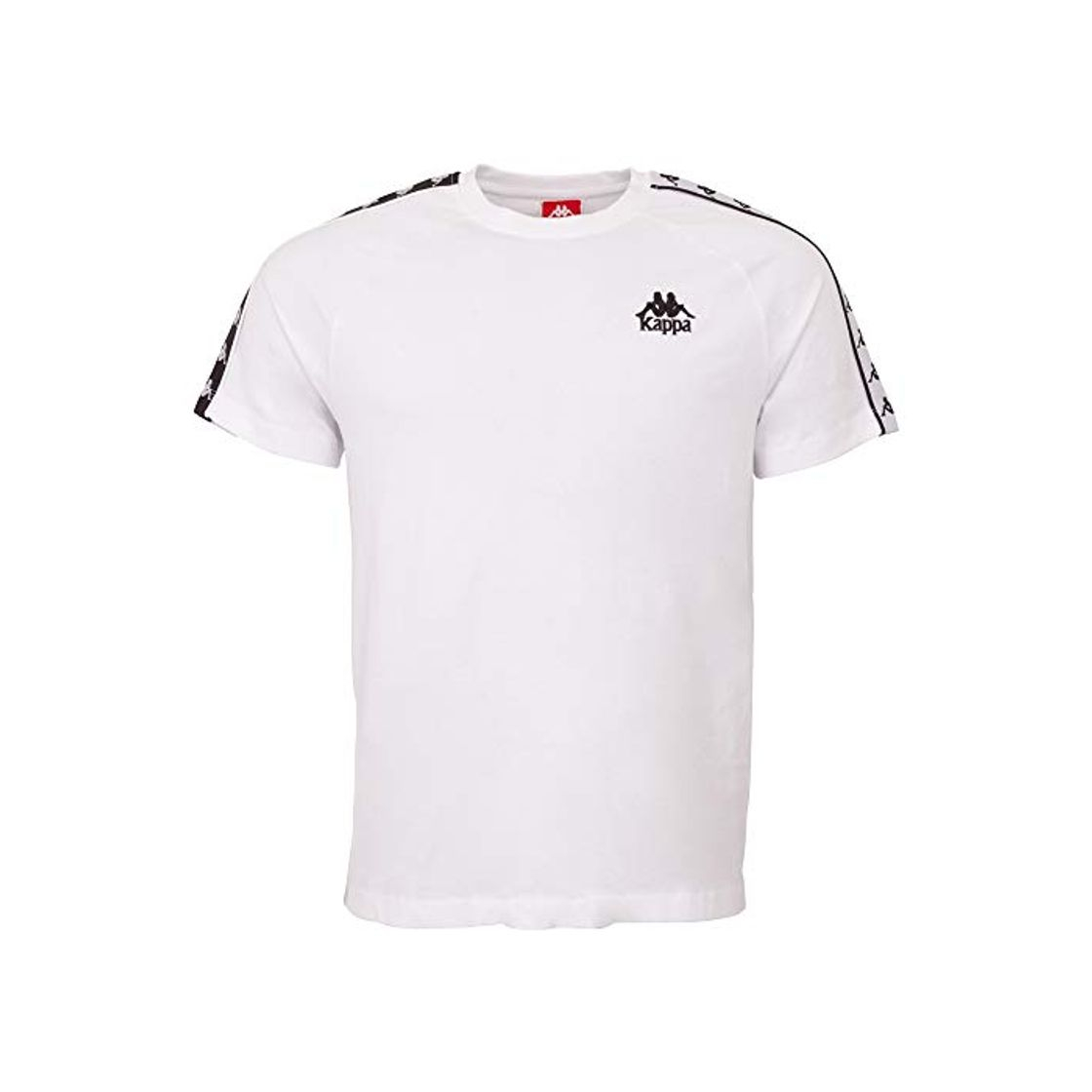 Fashion Kappa Emanuel - Camiseta para Hombre, Hombre, Camiseta, 305001, Blanco