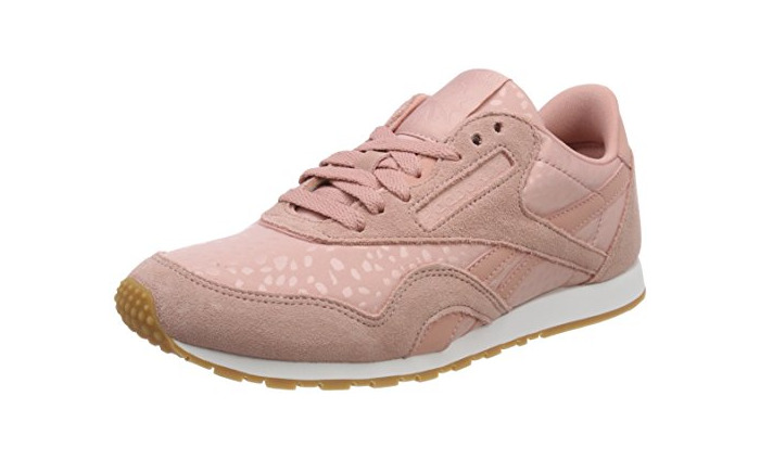 Social Reebok CL Nylon Slim TXT Lux, Zapatillas de Deporte para Mujer, Rosa