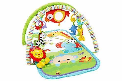 Fisher-Price Gimnasio musical animalitos de la selva, manta de juego bebé