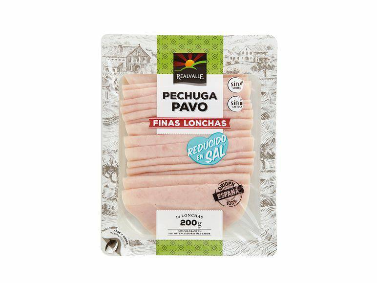 Productos Pechuga de pavo en lonchas