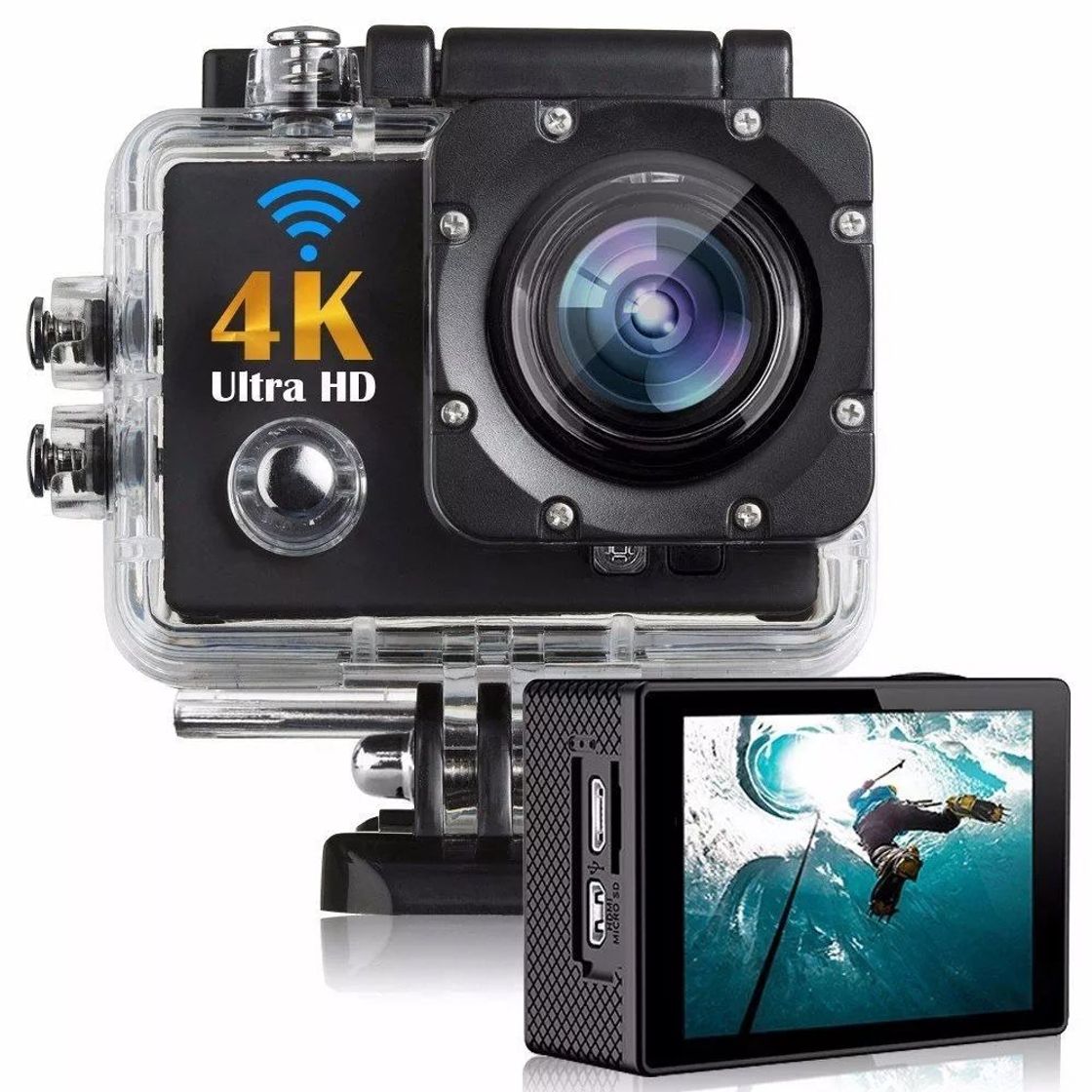 Moda Câmera Action Go Cam Pro Ultra 4k Sport Wifi Hd Prova Dágua