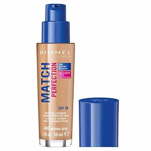 Rimmel London Match Perfection Foundation Base de Maquillaje Tono 400 Natural Beige