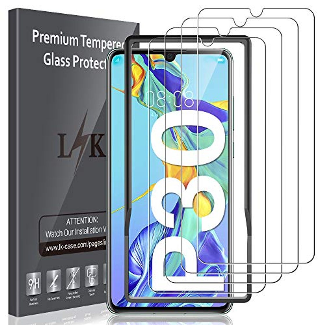 Social LK Protector de Pantalla para Huawei P30 Vidrio Templado