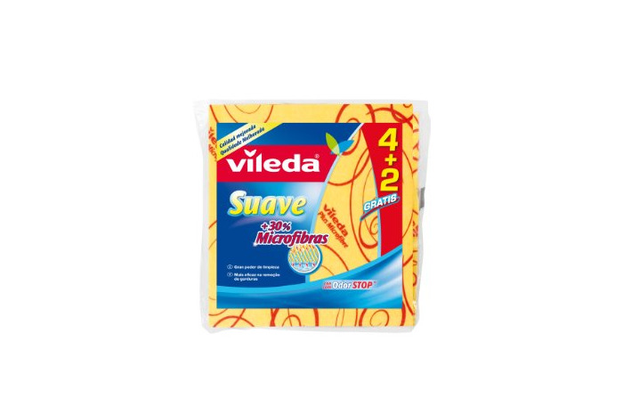 Social Vileda Suave - Bayetas suaves con 30% microfibras