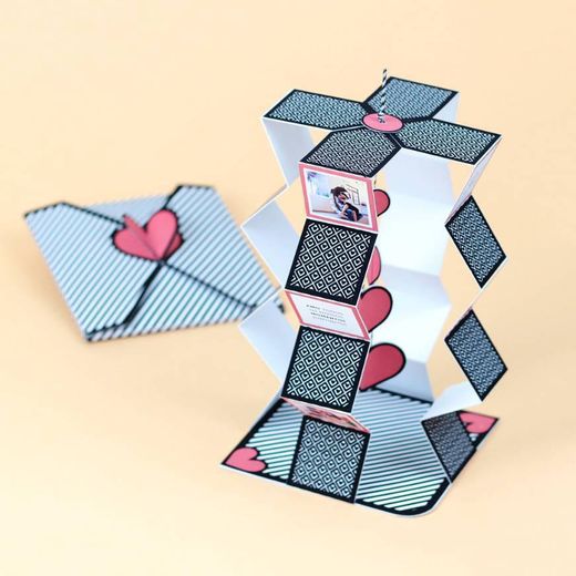Cartão Cascata + Envelope Coração | Namorada Criativa - Por ...