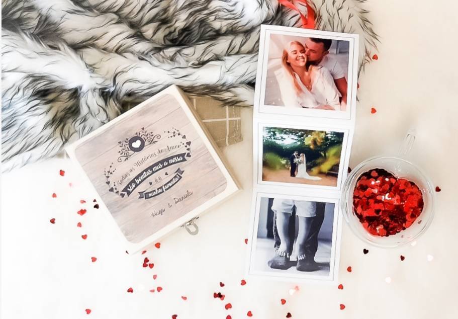 Social Caixa personalizada com fotos