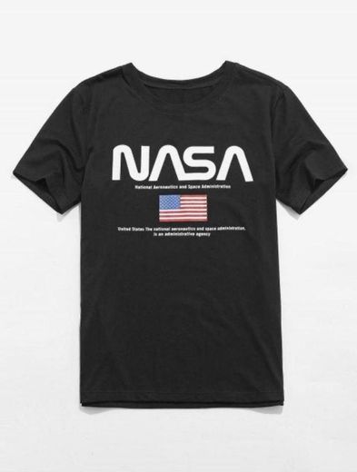 ZAFUL T-shirt Gráfico De Manga Curta De Bandeira Americana -