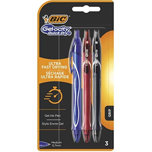 BIC Gel-ocity Quick Dry bolígrafos punta media
