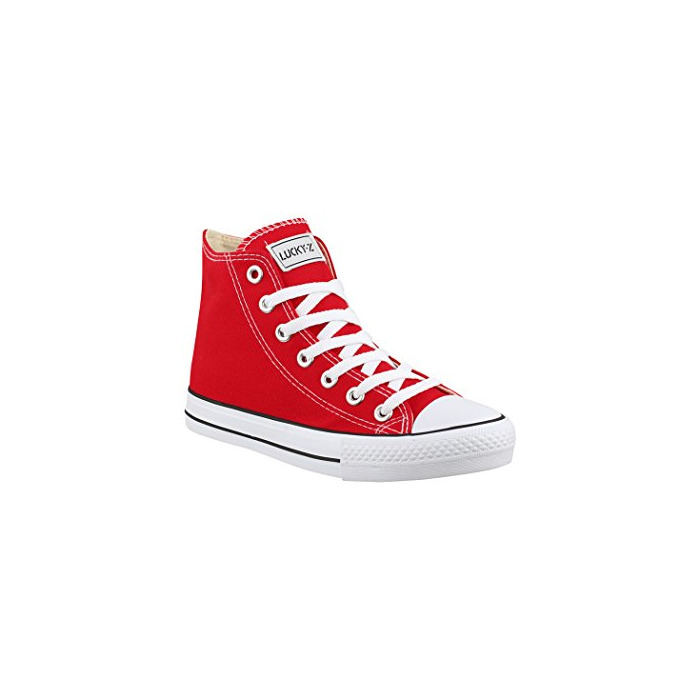 Product Elara Zapatilla de Deporte Unisex Sneaker High Top Chunkyrayan BE-CA014/CB019 Red-42