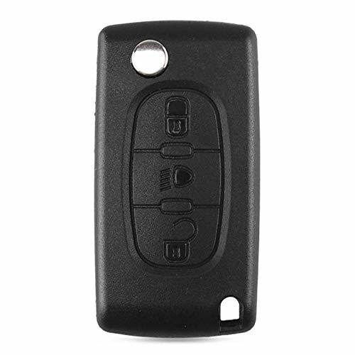 Social Febelle - Funda para llave de coche con 3 botones para Citroen