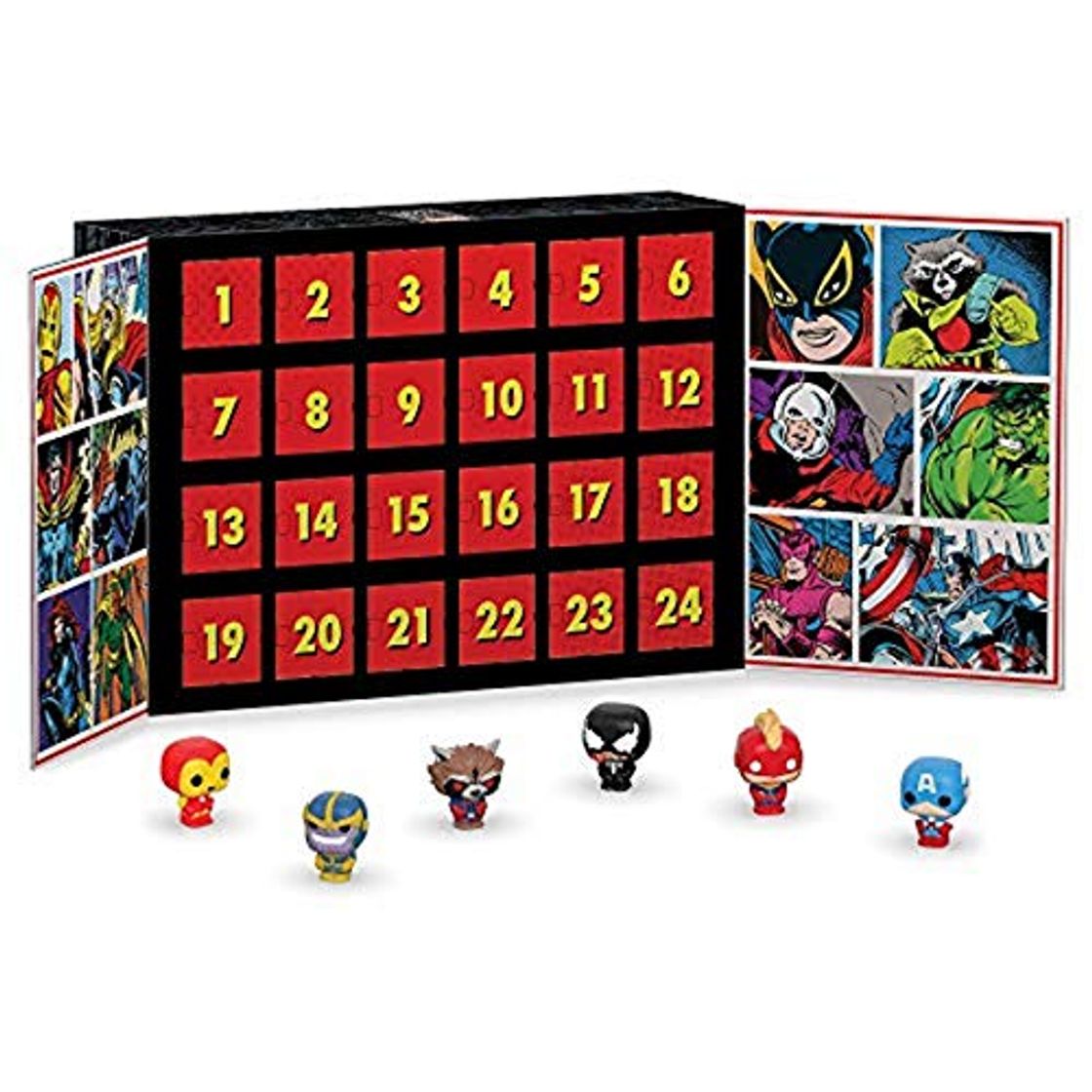 Product Funko Advent Calendar Marvel Calendario Adviento, Multicolor, Estándar