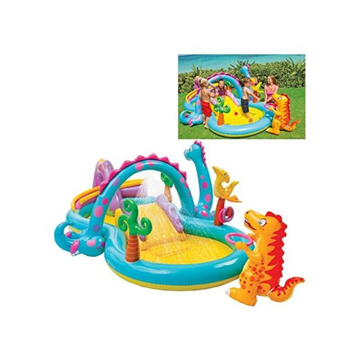 Intex 57135NP - Centro juegos hinchable dinos 333 x 229 x 112