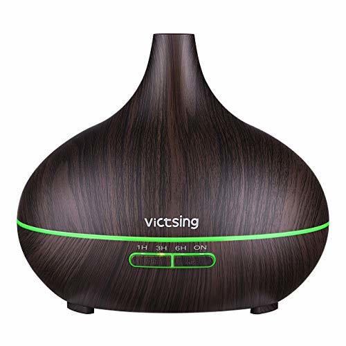 VicTsing 300ml Humidificador aromaterapia Ultrasónico, Difusor de Aromas/ Aceites Esenciales, bastante silencioso,