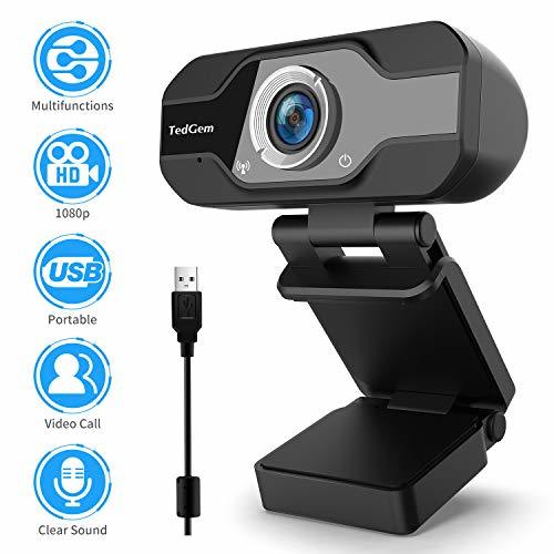 Social TedGem - Cámara Web USB de 1080P