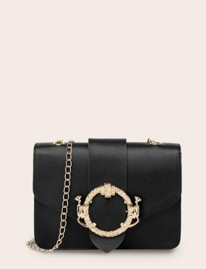 Producto Bolsos Cruzados Liso Negro Casual

