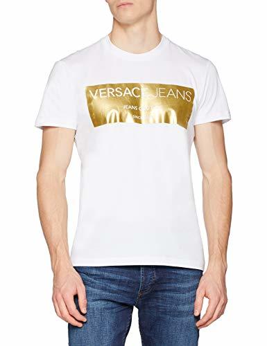 Social Versace Jeans Man T-Shirt Camiseta de Tirantes, Blanco