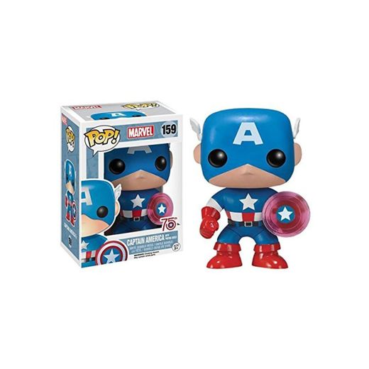 Funko- Pop Marvel: Endgame-Captain America w/BrokenShield & Mjolnir Capt A w/BrokenShield&Mjolnir Colctib