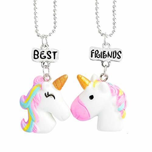 Toyvian BFF Best Friends Collares Collar de Unicornio Collares de Amistad para