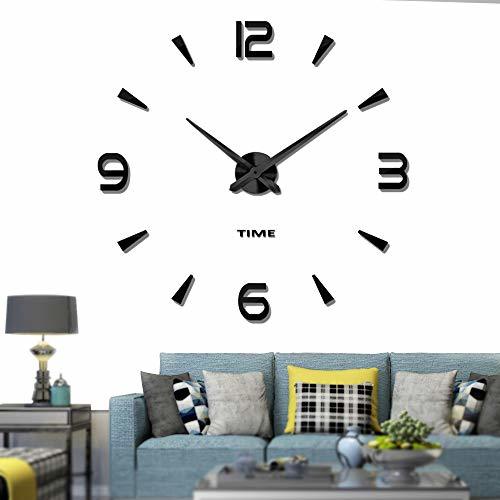 Product Vangold DIY Reloj de pared sin marco espejo grande 3D Sticker-2 años