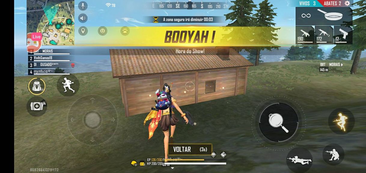 Fashion Minha live de Sábado, jogando free fire