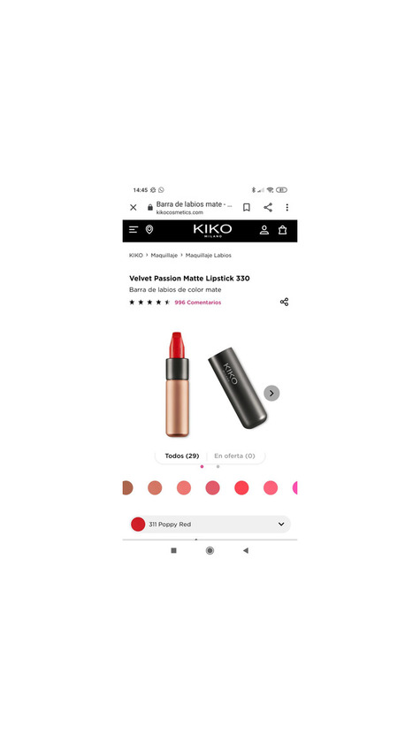 Social Barra de labios mate