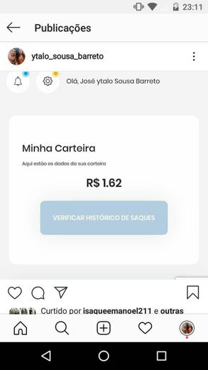 Aplicativo pra ganhar dinheiro com seu Instagram