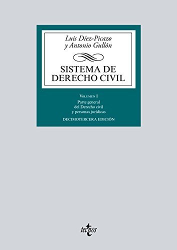 Libro Sistema de Derecho Civil: Volumen I. Parte general del Derecho civil y