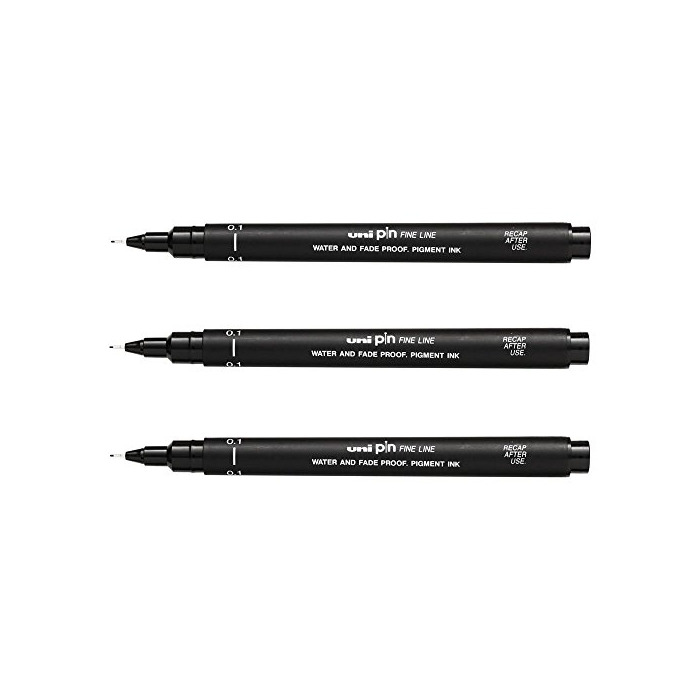 Product UNI-BALL PIN DRAWING PEN FINELINER ULTRA FINE LINE MARKER 0.1mm BLACK Ink