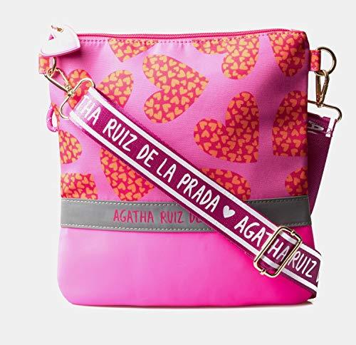 Products Agatha Ruiz de la Prada Bandolera Bolso Estampado con Corazones