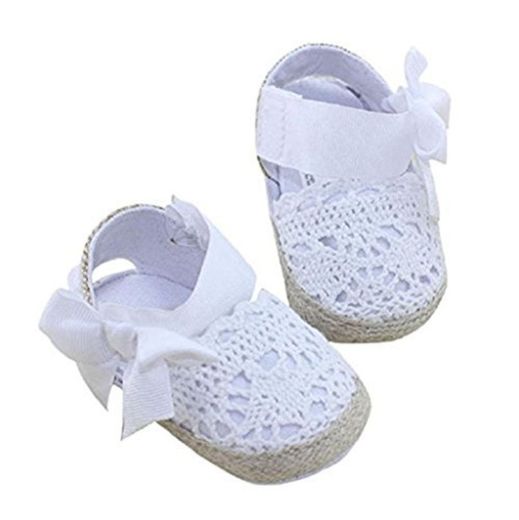 Bebé Prewalker Zapatos Auxma Primeros Pasos para bebé-niñas,Zapatos de Flores de Encaje,Sandalias