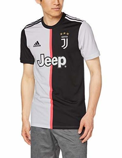 adidas Juventus Home JSY Camiseta de Manga Corta, Hombre, Negro