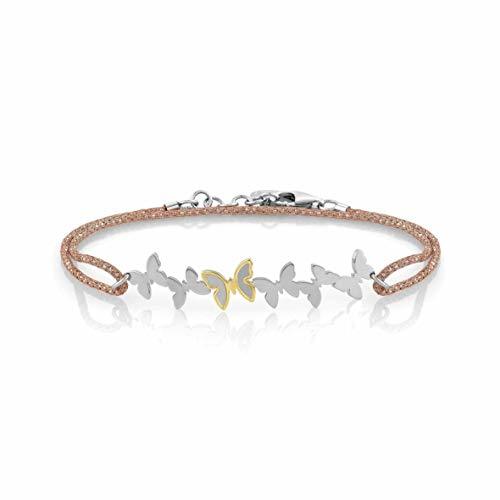 Product Nomination Pulsera Butterfly en Acero