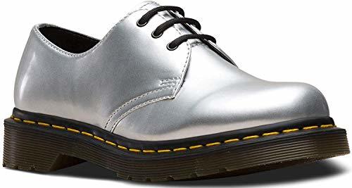 Products Dr.Martens Mujer 1461 Vegan Chrome Paint Metallic Synthetic Silver Zapatos 40 EU