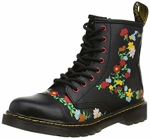 Product Dr. Martens 1460 Pooch Flower J, Botines para Niñas, Negro