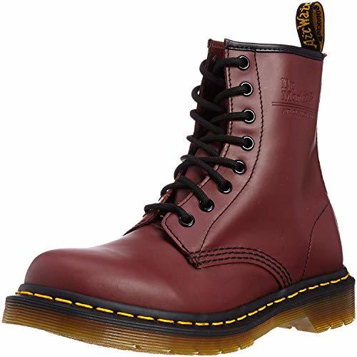 Fashion Dr. Martens 1460, Botas Unisex, Rojo (Cherry Red Smooth)