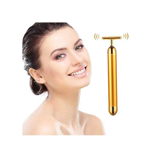 Abnaok 24k Golden Beauty Bar Pulse Facial Massager