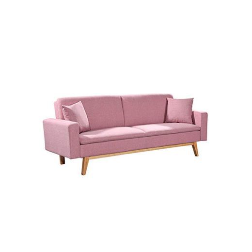 Novohogar Elegante sofá Cama 3 Plazas Malmö Confortable y Fácil de Abrir
