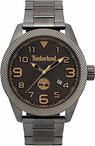 Timberland Reloj Analógico para Hombre de Cuarzo con Correa en Acero Inoxidable