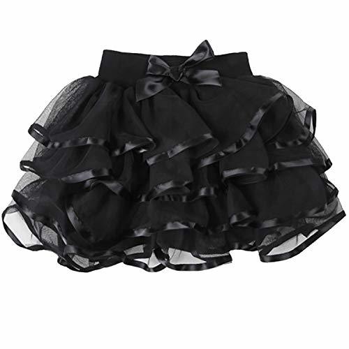 Products storeofbaby Big Girls Falda de tutú de Tul Negro para Fiestas navideñas