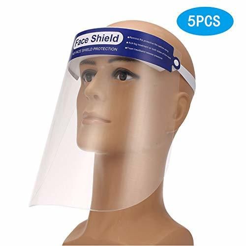 Anself- Protector Facial de 5 piezas con Esponja Protector Facial Protector de