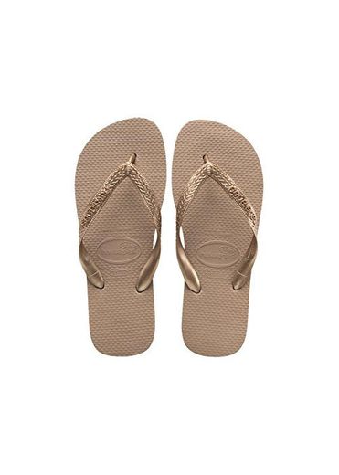 Havaianas Top Tiras, Chanclas para Mujer, Dorado